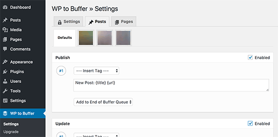 WordPress a Buffer 