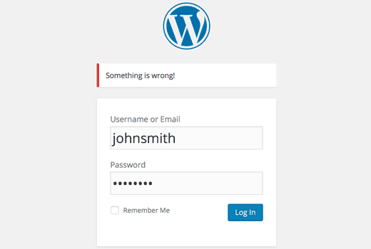 No hay sugerencias de inicio de sesión en WordPress 