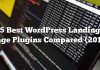 5 Mejores plugins de página de destino de WordPress comparados (2017)