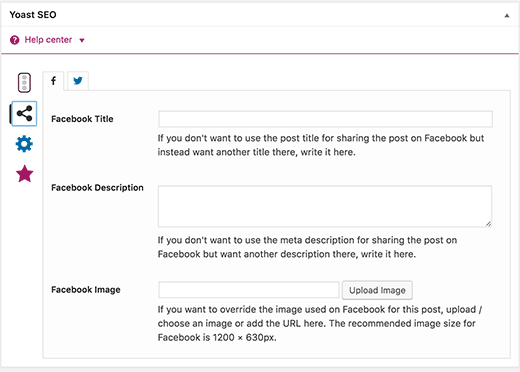Seleccionar una imagen en miniatura de Facebook para un artículo en Yoast SEO Seleccionar una imagen en miniatura de Facebook para un artículo en Yoast SEO