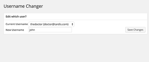 Cambiar un nombre de usuario en WordPress con el complemento de Cambiador de nombre de usuario Cambiar un nombre de usuario en WordPress con el complemento de Cambiador de nombre de usuario