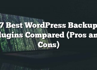 7 mejores plugins de respaldo de WordPress comparados (pros y contras)