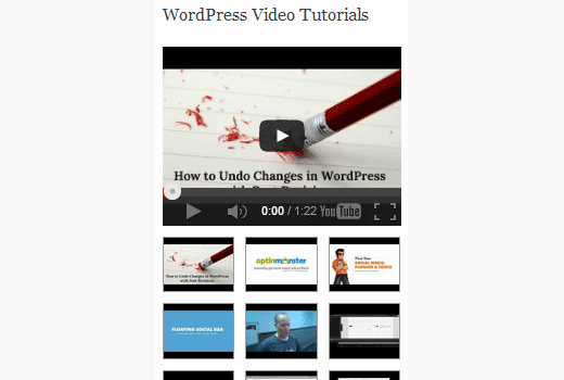 Agregar tus últimos videos de YouTube en WordPress 