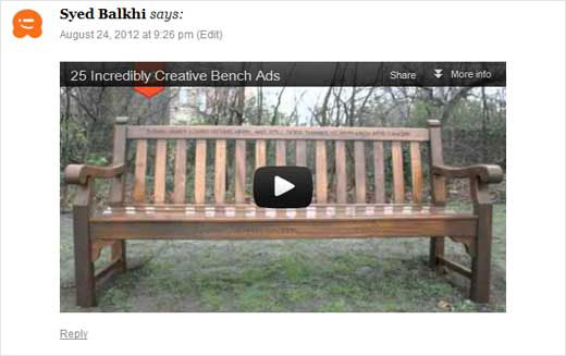 Habilite las incrustaciones de video de YouTube en los comentarios de WordPress 