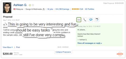 Elance galardonado Elance galardonado