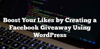 Aumente sus gustos mediante la creación de un sorteo de Facebook con WordPress