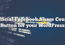 Botón oficial de Facebook Share Count para tu WordPress