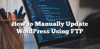 Cómo actualizar WordPress manualmente mediante FTP