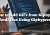 Cómo agregar archivos GIF de Giphy en WordPress usando Giphypress