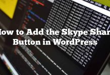 Cómo agregar el botón Compartir de Skype en WordPress