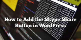 Cómo agregar el botón Compartir de Skype en WordPress