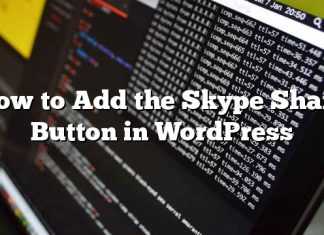 Cómo agregar el botón Compartir de Skype en WordPress