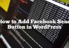 Cómo agregar el botón Enviar de Facebook en WordPress