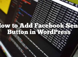 Cómo agregar el botón Enviar de Facebook en WordPress