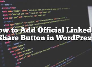 Cómo agregar el botón oficial de LinkedIn Share en WordPress
