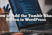 Cómo agregar el botón para compartir Tumblr en WordPress