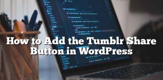 Cómo agregar el botón para compartir Tumblr en WordPress