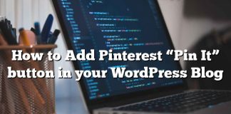 Cómo agregar el botón Pinterest «Pin It» en su blog de WordPress