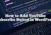 Cómo agregar el botón Suscribir de YouTube en WordPress