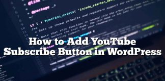 Cómo agregar el botón Suscribir de YouTube en WordPress