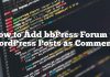 Cómo agregar el foro de bbPress a las publicaciones de WordPress como comentarios