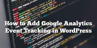 Cómo agregar el seguimiento de eventos de Google Analytics en WordPress