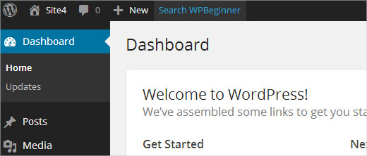 Agregar un enlace de acceso directo personalizado en la barra de herramientas de WordPress 