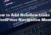 Cómo agregar enlaces de Nofollow en los menús de navegación de WordPress