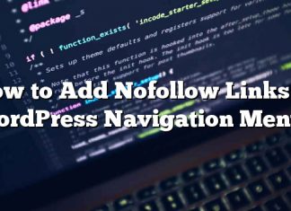 Cómo agregar enlaces de Nofollow en los menús de navegación de WordPress