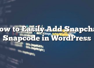 Cómo agregar fácilmente Snapcode de Snapchat en WordPress