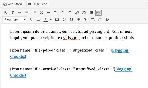Agregar enlaces de archivos adjuntos 