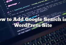 Cómo agregar la búsqueda de Google en un sitio de WordPress