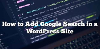 Cómo agregar la búsqueda de Google en un sitio de WordPress