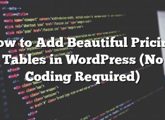 Cómo agregar preciosas tablas de precios en WordPress (no se requiere codificación)