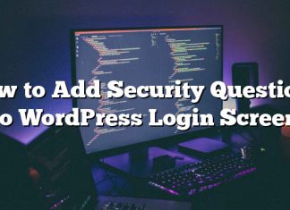 Cómo agregar preguntas de seguridad a la pantalla de inicio de sesión de WordPress
