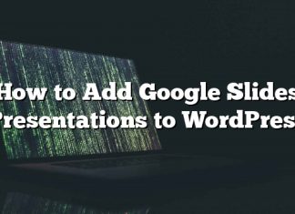 Cómo agregar presentaciones de diapositivas de Google a WordPress