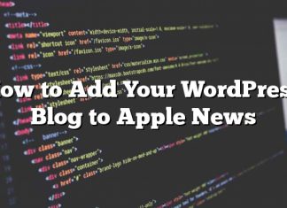 Cómo agregar su blog de WordPress a Apple News