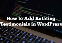 Cómo agregar testimonios rotativos en WordPress