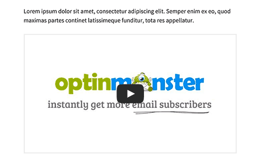 Un video iframe incrustado con borde alrededor Un video iframe incrustado con borde alrededor