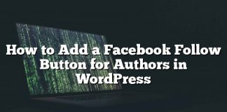 Cómo agregar un botón de seguimiento de Facebook para autores en WordPress