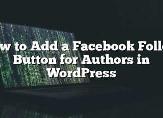 Cómo agregar un botón de seguimiento de Facebook para autores en WordPress