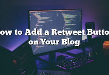 Cómo agregar un botón Retweet en tu blog
