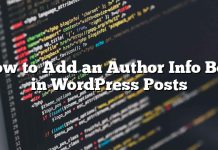 Cómo agregar un cuadro de información del autor en las publicaciones de WordPress