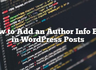 Cómo agregar un cuadro de información del autor en las publicaciones de WordPress