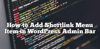 Cómo agregar un elemento de menú de enlace corto en la barra de administración de WordPress