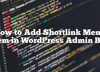 Cómo agregar un elemento de menú de enlace corto en la barra de administración de WordPress