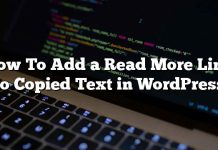 Cómo agregar un enlace Leer más al texto copiado en WordPress