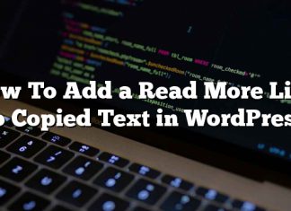 Cómo agregar un enlace Leer más al texto copiado en WordPress