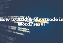 Cómo agregar un shortcode en WordPress?