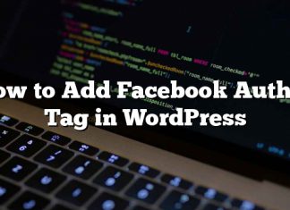 Cómo agregar una etiqueta de autor de Facebook en WordPress